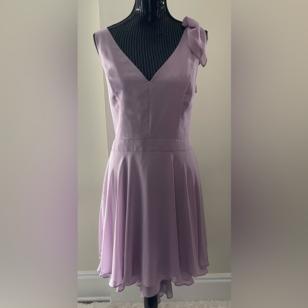 Alfred Angelo Lilac Chiffon High Low Dress